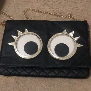Betsey Johnson googley eye bag